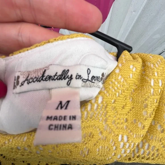 SOLD Yellow Dress M - Picture 4 of 4